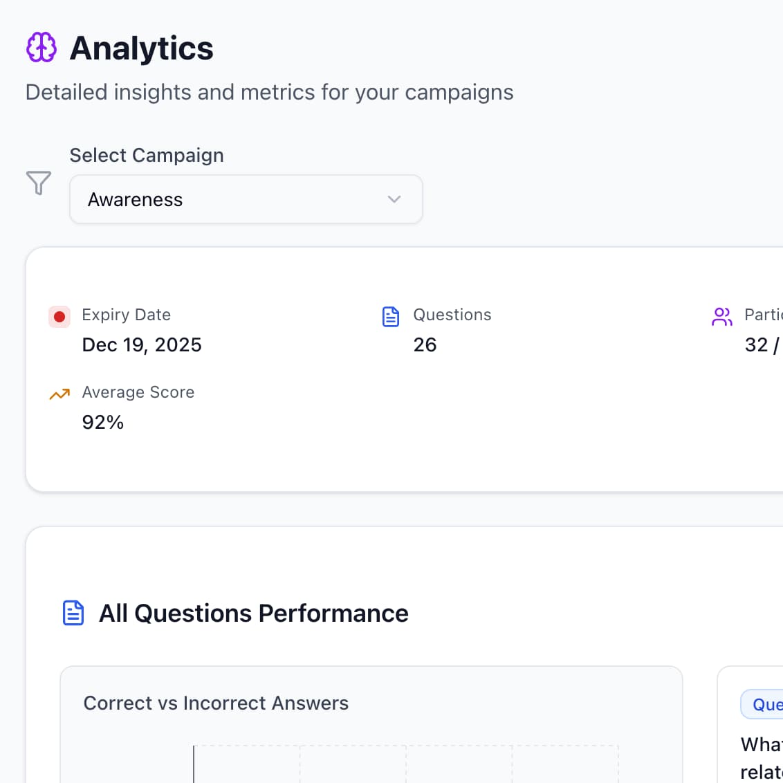 OkayLoop results interface showing participant responses and comprehension signals